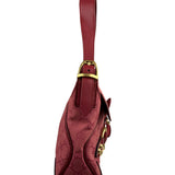 Gucci GG Vintage Pink Canvas Horsebit Shoulder Bag