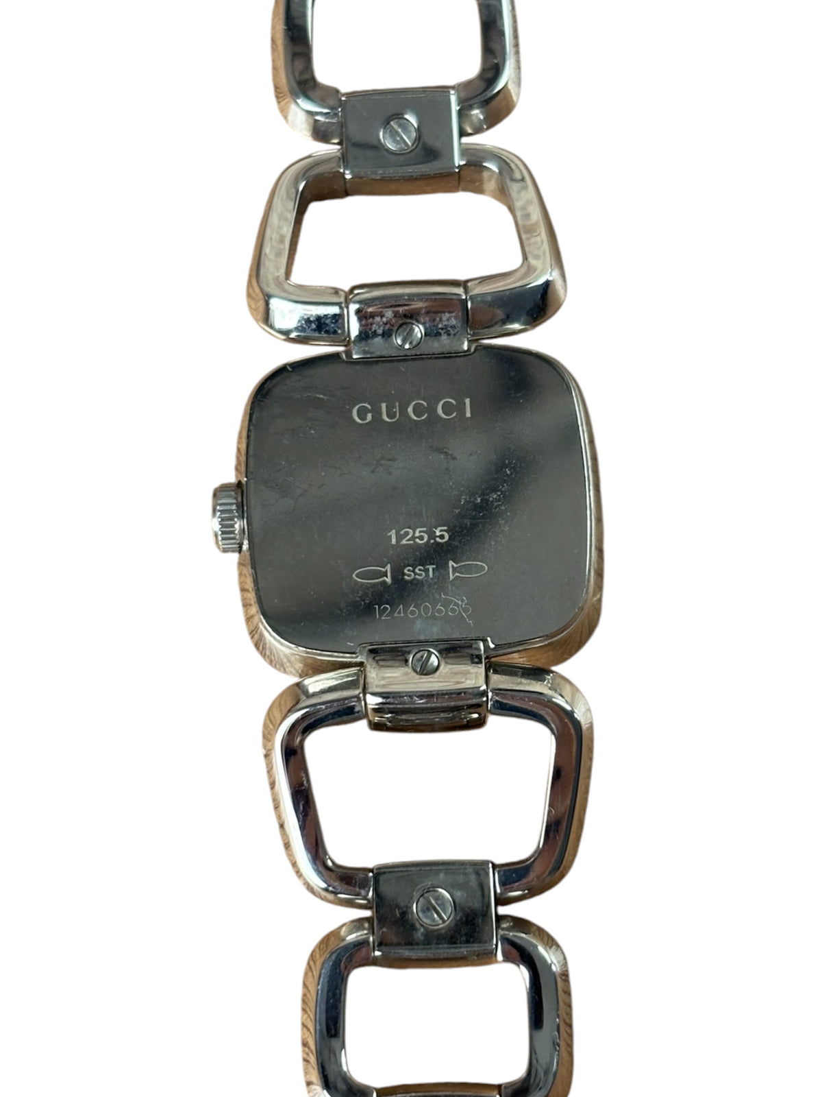 Gucci 125.5 G Silver Dial Steel links