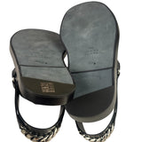 Gucci Black Cordovan Horsebit Sandals