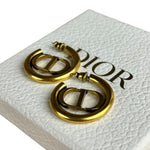 Dior CD Gold Hoop Earrings 2021