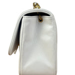 Chanel White Lambskin Diana Bijoux Flap 1992
