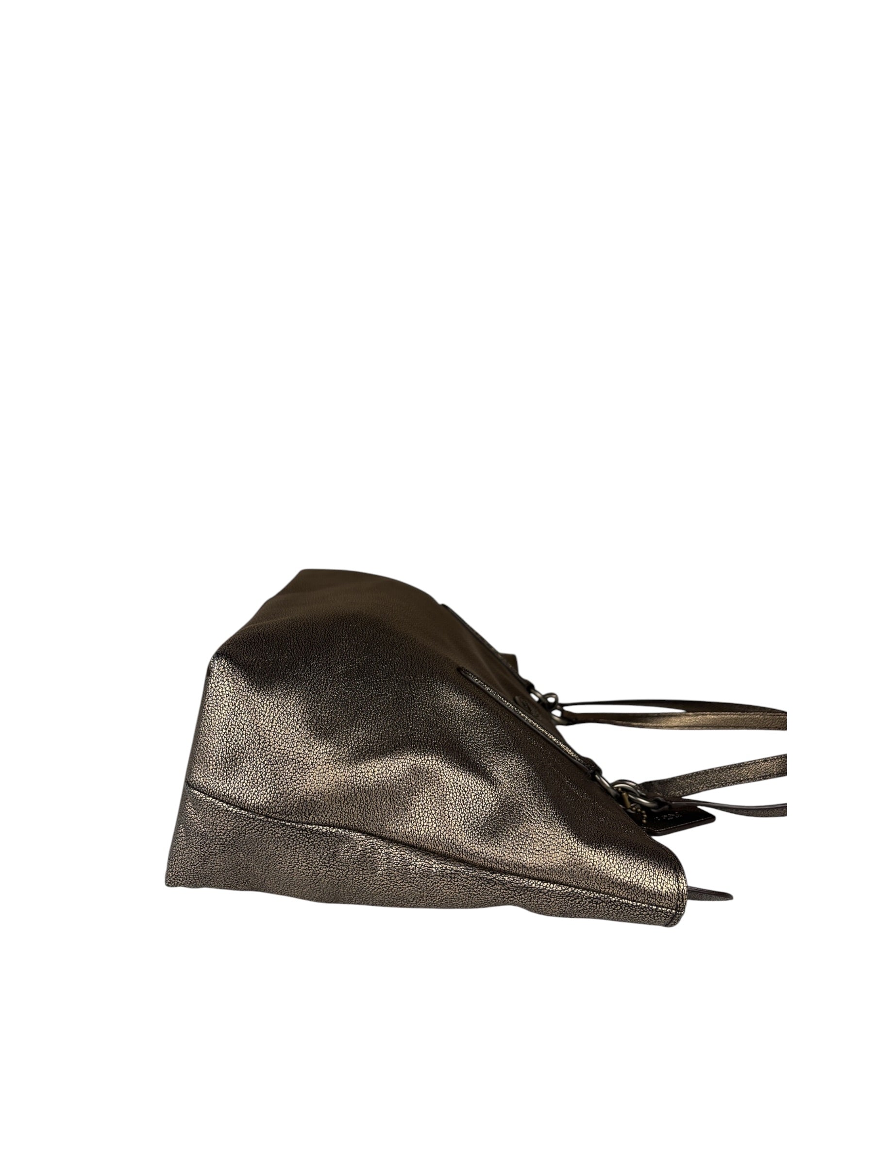 Coach Metallic Bronze Leather Chicago Ellis Tote Bag