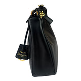 Prada Black Saffiano Leather Re-Edition Two-Way Bag