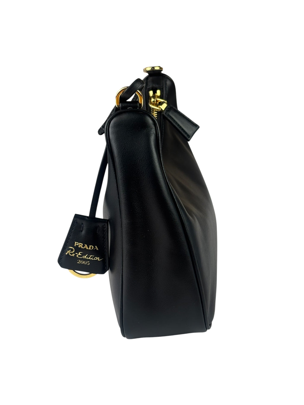 Prada Black Saffiano Leather Re-Edition Two-Way Bag