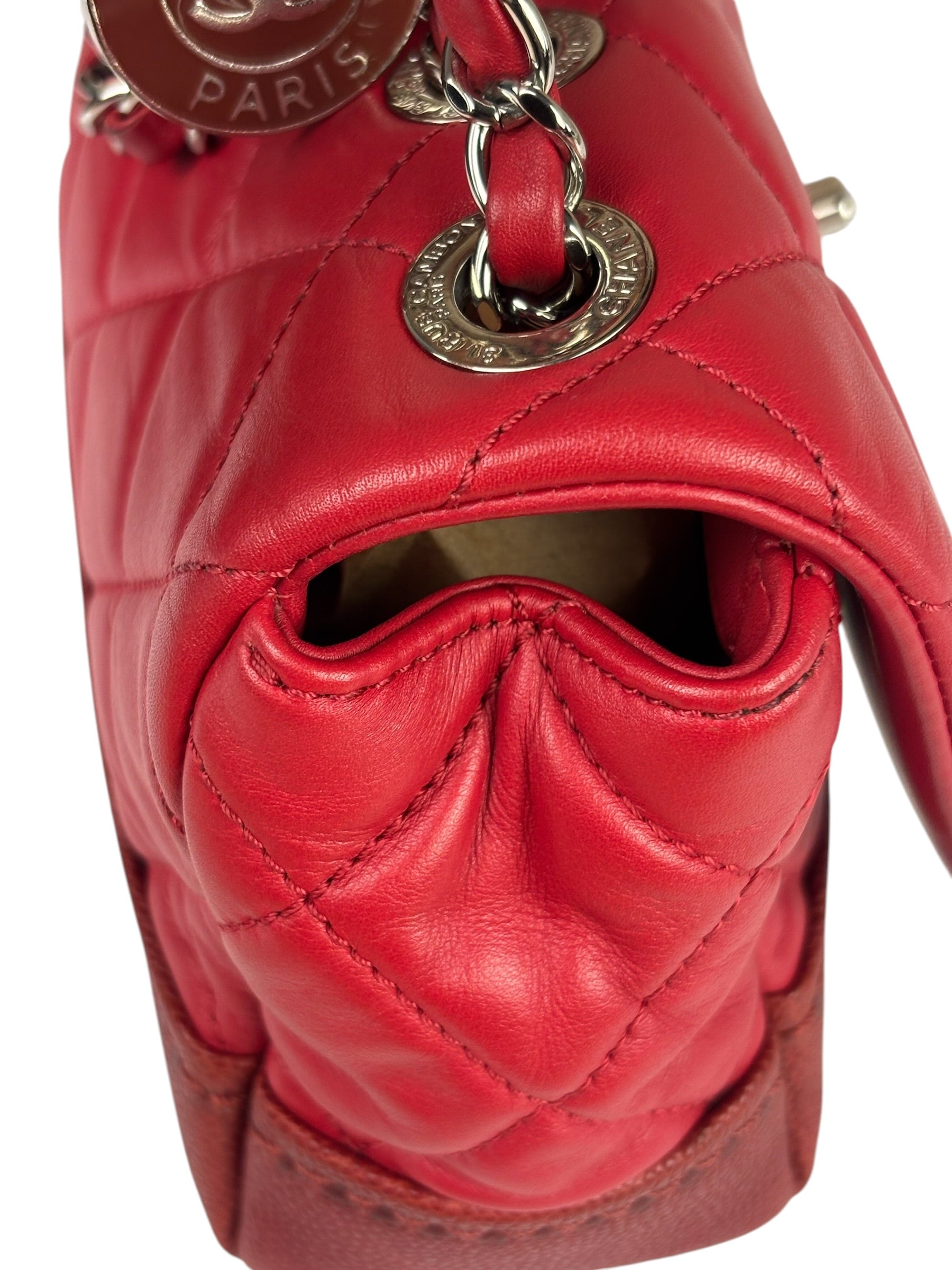 Chanel Red Quilted Leather Boy Flap Bag 2014