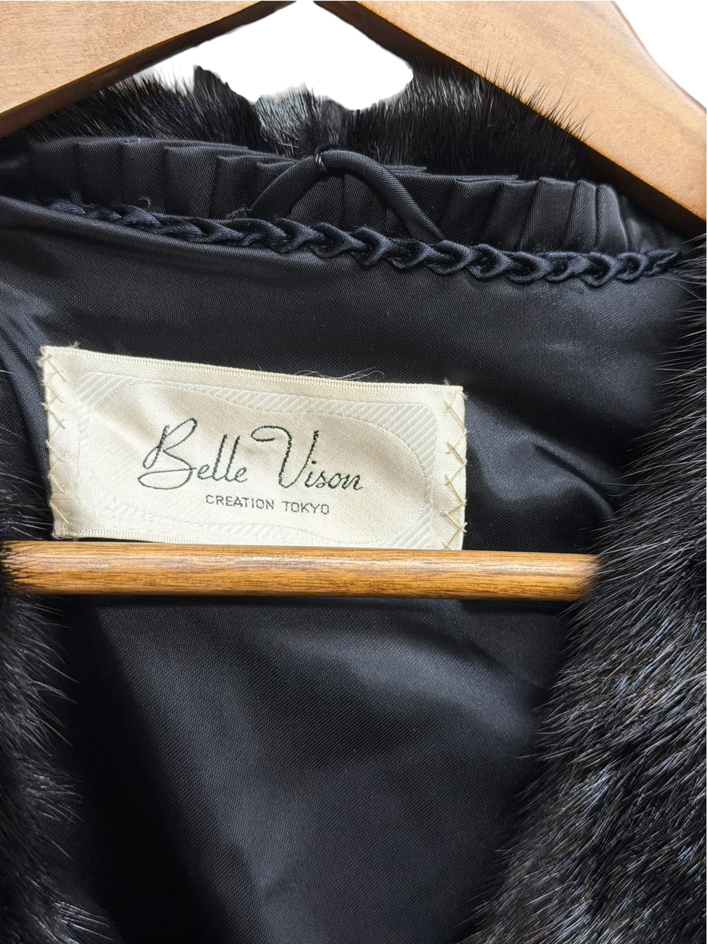 Vintage Belle Vison Black Mink Fur Coat