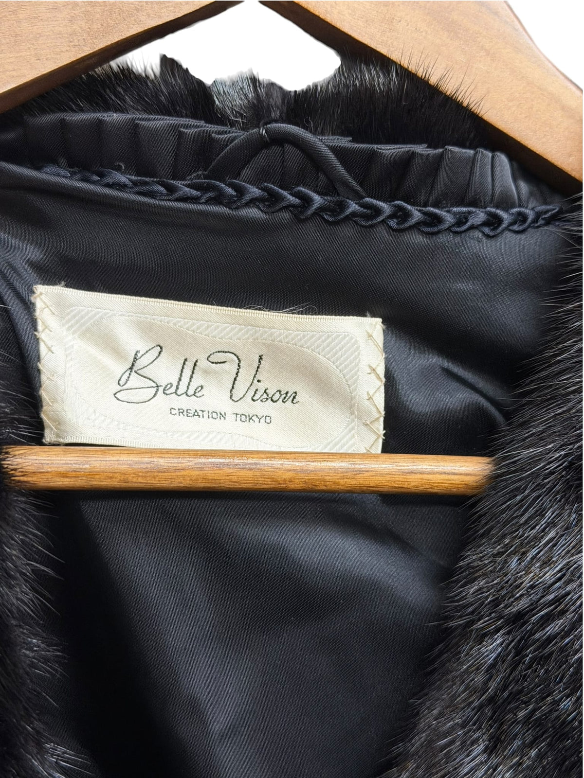 Vintage Belle Vison Black Mink Fur Coat