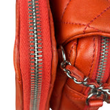 Chanel Red Quilted Mini Flap Wallet on Chain Bag 2011