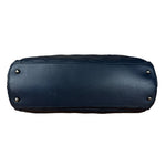 Chanel Dark Navy Quilted Leather Coco Pleats Chain Tote 2012