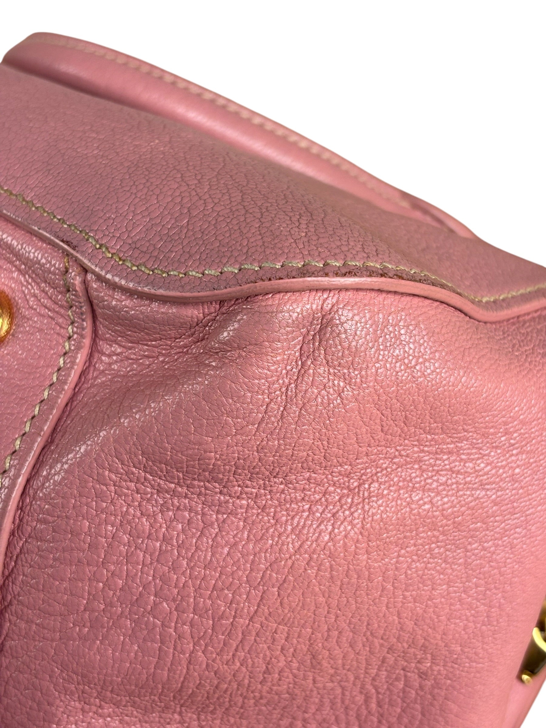 Miu Miu Pink Leather Two-Way Bag