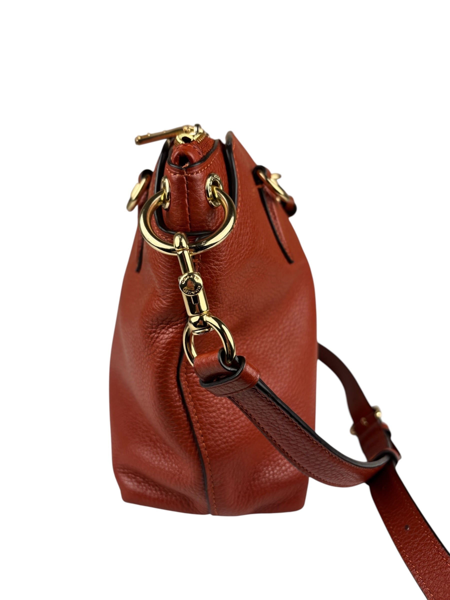 Coach Orange Remi Satchel Crossbody Bag