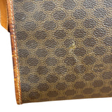 Celine Vintage Brown Leather Macadam Pouch