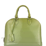 Louis Vuitton Green Patent Epi Alma Handbag