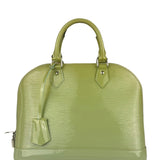 Louis Vuitton Green Patent Epi Alma Handbag