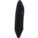 Prada Black Leather Trim Tessuto Nylon Pochette