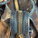 Balenciaga Navy Blue Giant Hardware City Bag