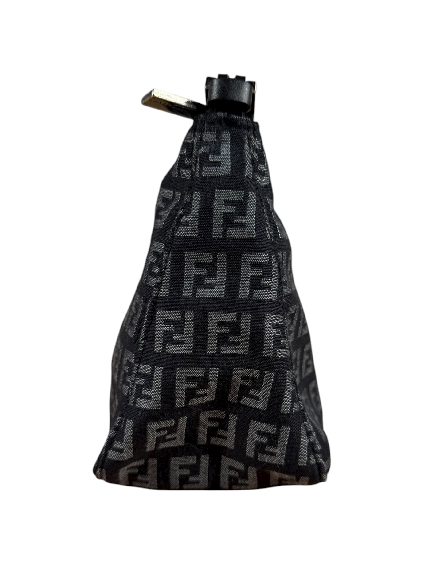 Fendi Black Zucca Vintage Pouch
