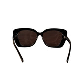 Chanel Rhinestone Logo Square Sunglasses