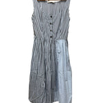 Prada Blue Sleeveless Striped Dress