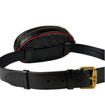 Gucci Black Matalassè Leather Marmont Belt Bag