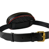 Gucci Black Matalassè Leather Marmont Belt Bag