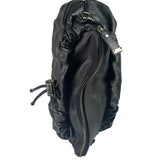 Burberry Black Ruched Leather Curzon Satchel Crossbody Bag
