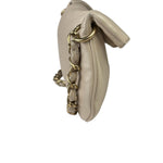 Chanel Cream Leather Cue Ball Foldover Shoulder Bag 2003