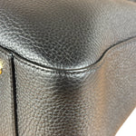 Fendi Black Leather Small FF Tote Two-Way Bag
