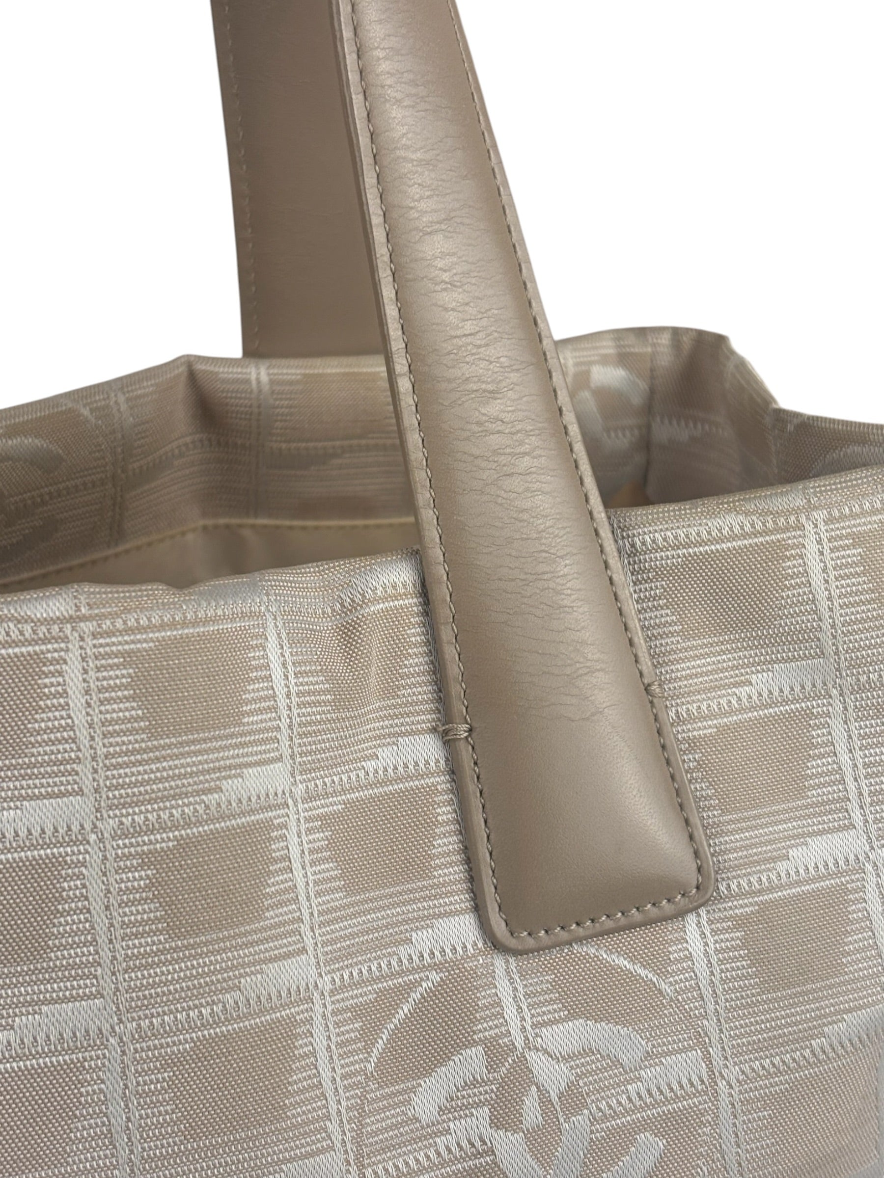 Chanel Beige Travel Line Nylon Shoulder Bag-2003