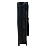 Prada Black Leather Saffiano Phone Holder