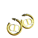 Dior CD Gold Hoop Earrings 2021