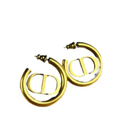 Dior CD Gold Hoop Earrings 2021