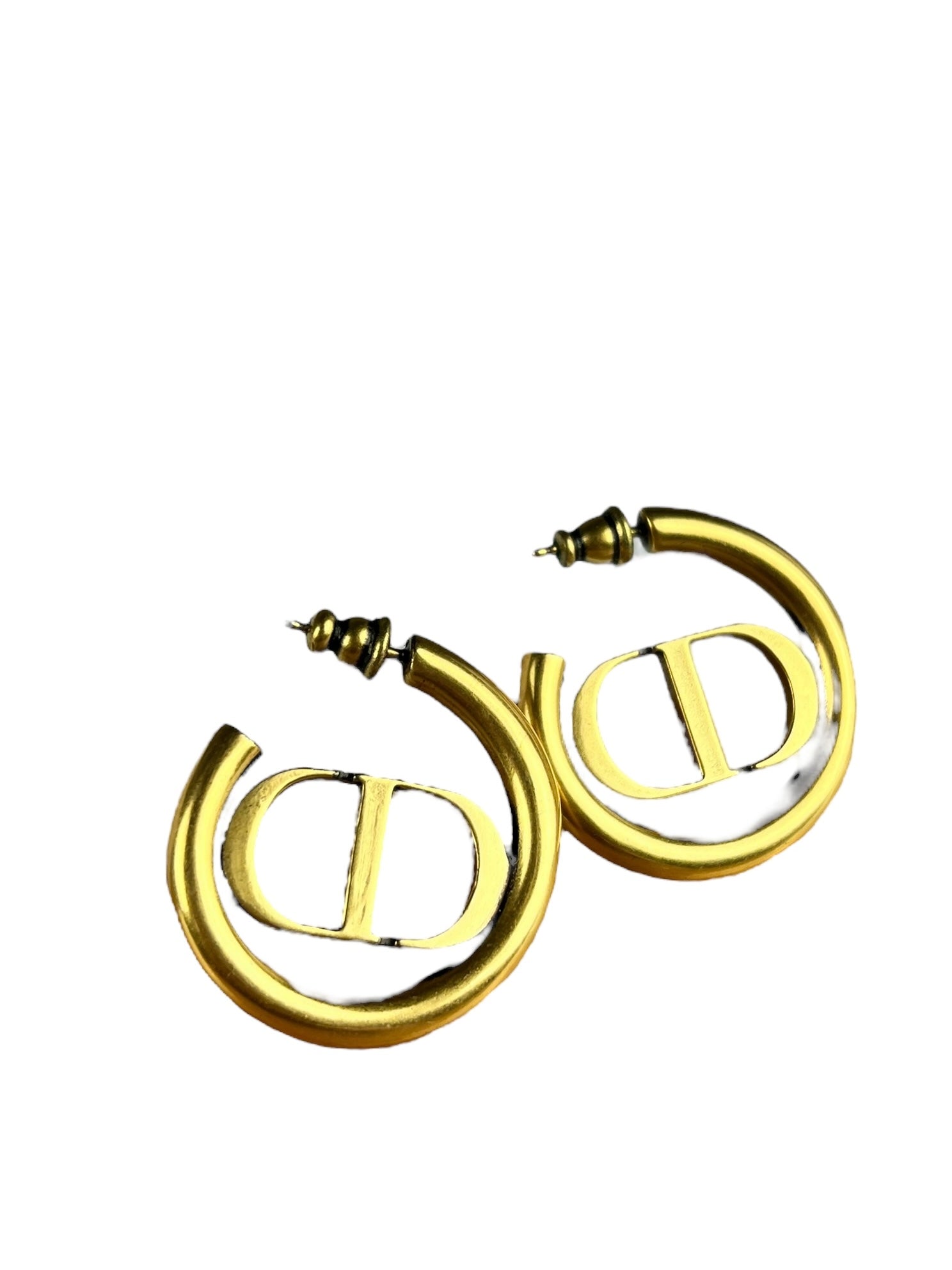 Dior CD Gold Hoop Earrings 2021