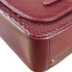 Chanel Burgundy Python Quilted Leather Vanity Two-Way Bag 2017