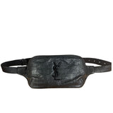 Saint Laurent Crocodile Embossed Marsupio Belt Bag