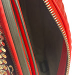 Fendi Vintage Red Calfskin Potcom Click Small Shoulder Bag