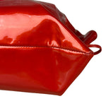 Chanel Red Patent CC Crystal Bon Bon Chain Tote