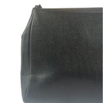 Chanel Black Pebbled Leather Curved Flap 1997