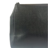 Chanel Black Pebbled Leather Curved Flap 1997