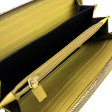 Yves Saint Laurent Yellow Patent Leather Zip-Around Long Wallet