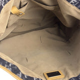 Fendi Purple Denim Roll Zucchino Tote