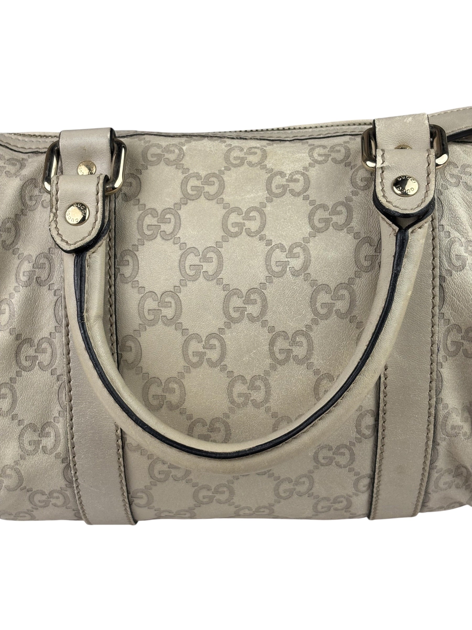 Gucci GG Supreme Leather Mini Boston Bag