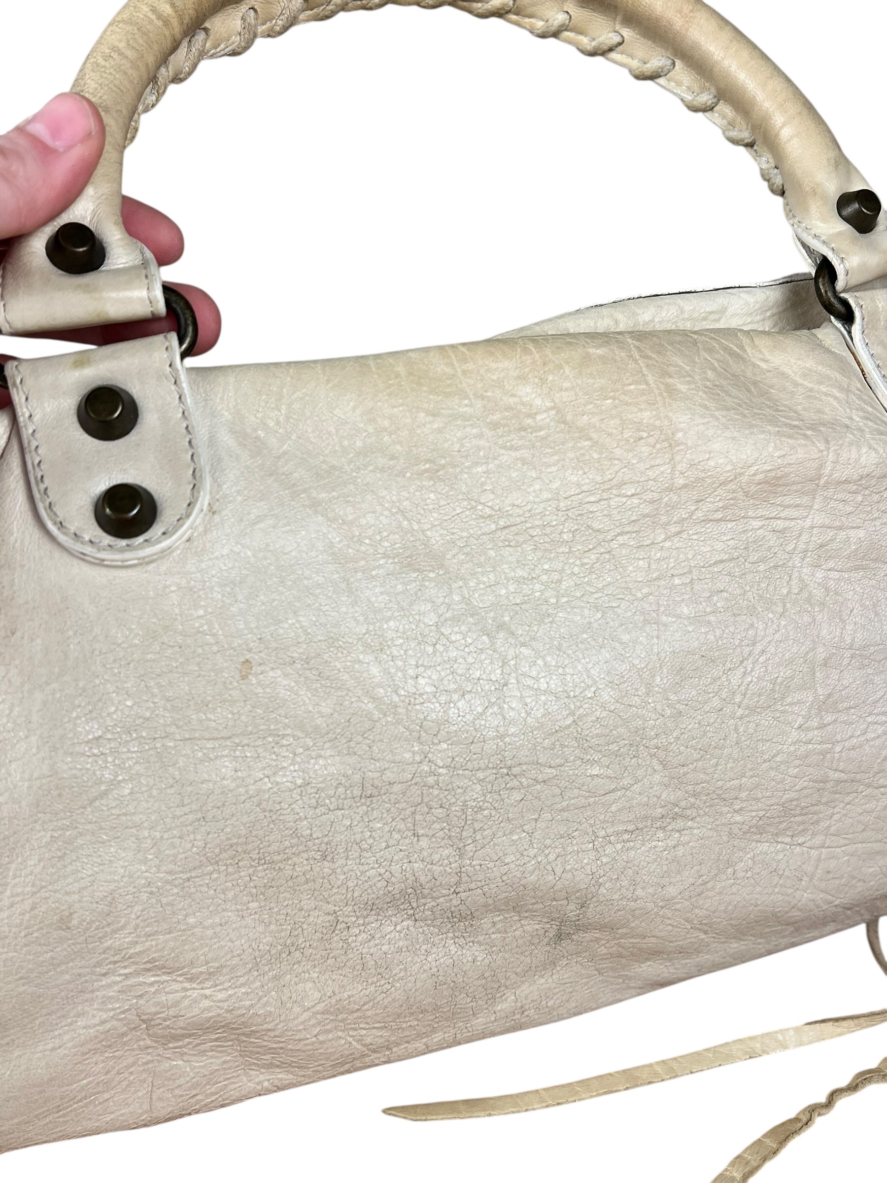 Balenciaga Beige Twiggy Le City Bag