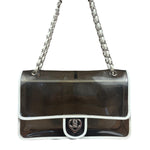 Chanel Vintage PVC Transparent Heart Lock Flap Bag 2008