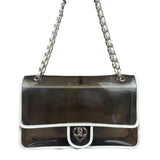 Chanel Vintage PVC Transparent Heart Lock Flap Bag 2008