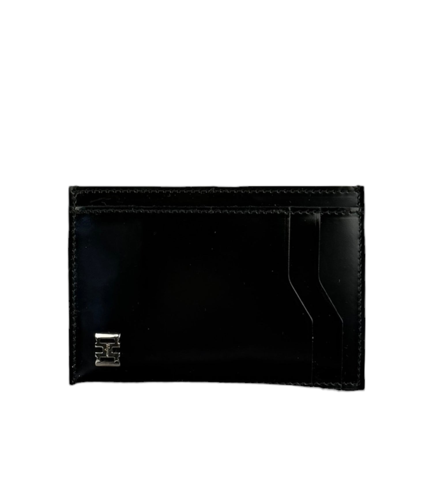 Salvatore Ferragamo Black Leather Card Holder