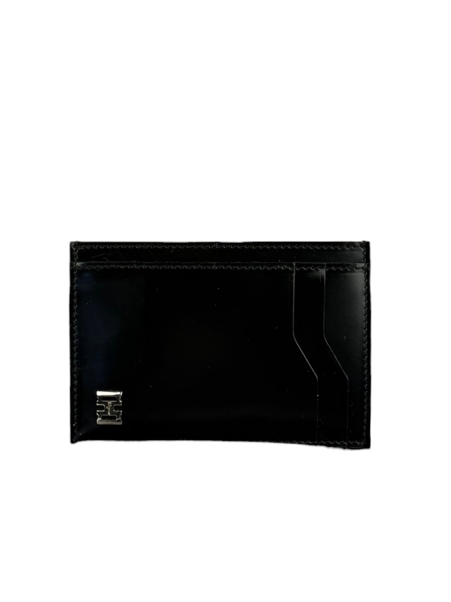 Salvatore Ferragamo Black Leather Card Holder