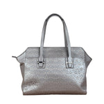 Coach Putty Grey Leather Taylor Eyelet Caryall Shoulder Bag