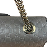 Gucci Emily GG Micro Shoulder Bag Grey