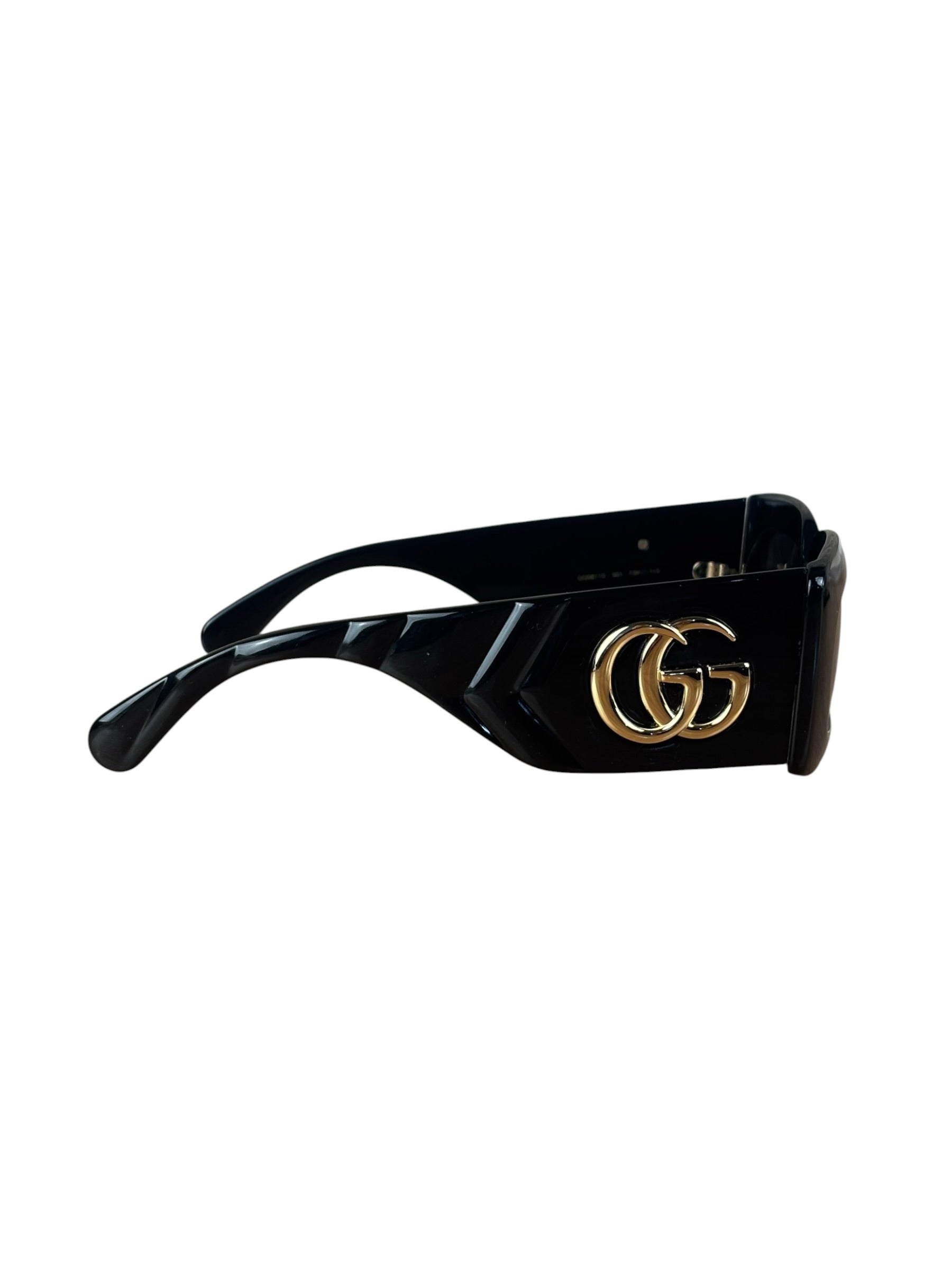 Gucci Black GG0811S Rectangular Sunglasses